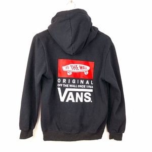 Vans Off The Wall Black Hoodie Size Sm/Med